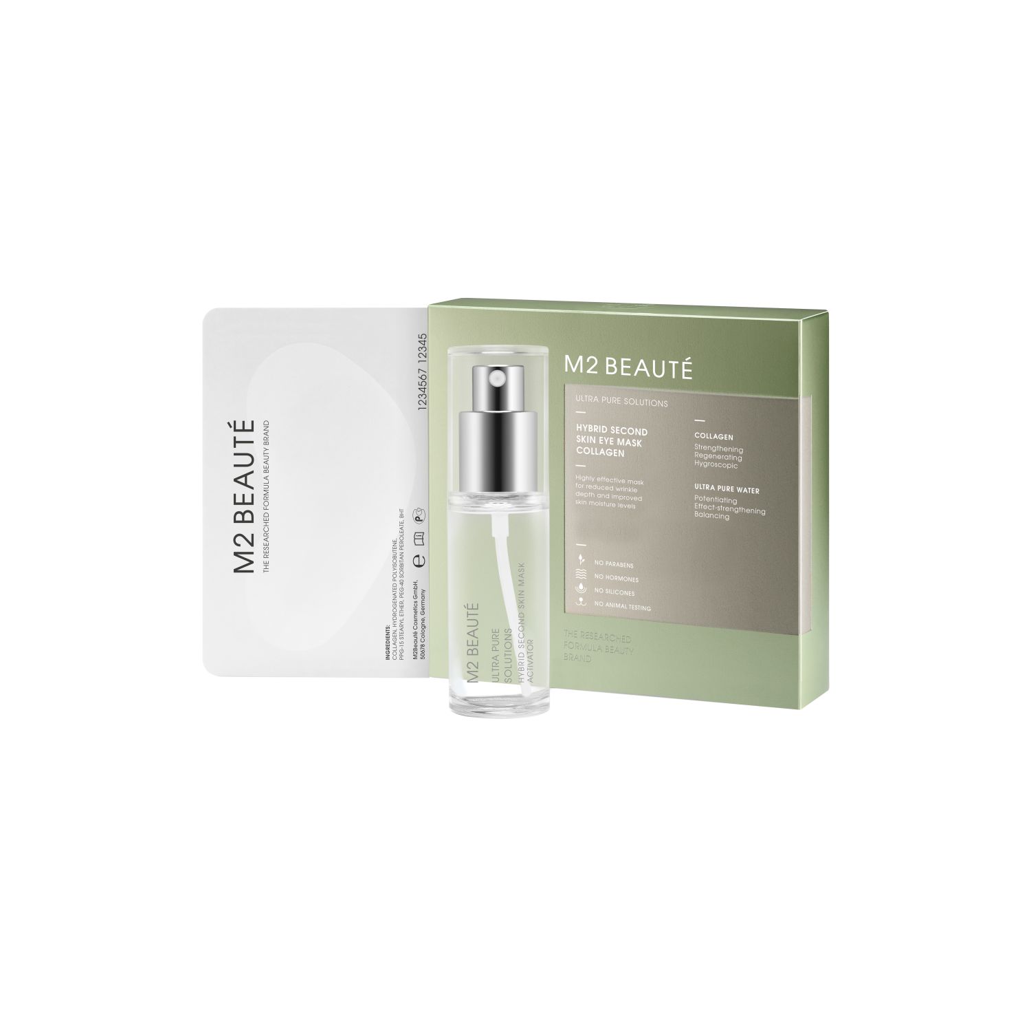 Ultra Pure Solutions Hybrid Second Skin Eye Mask Collagen