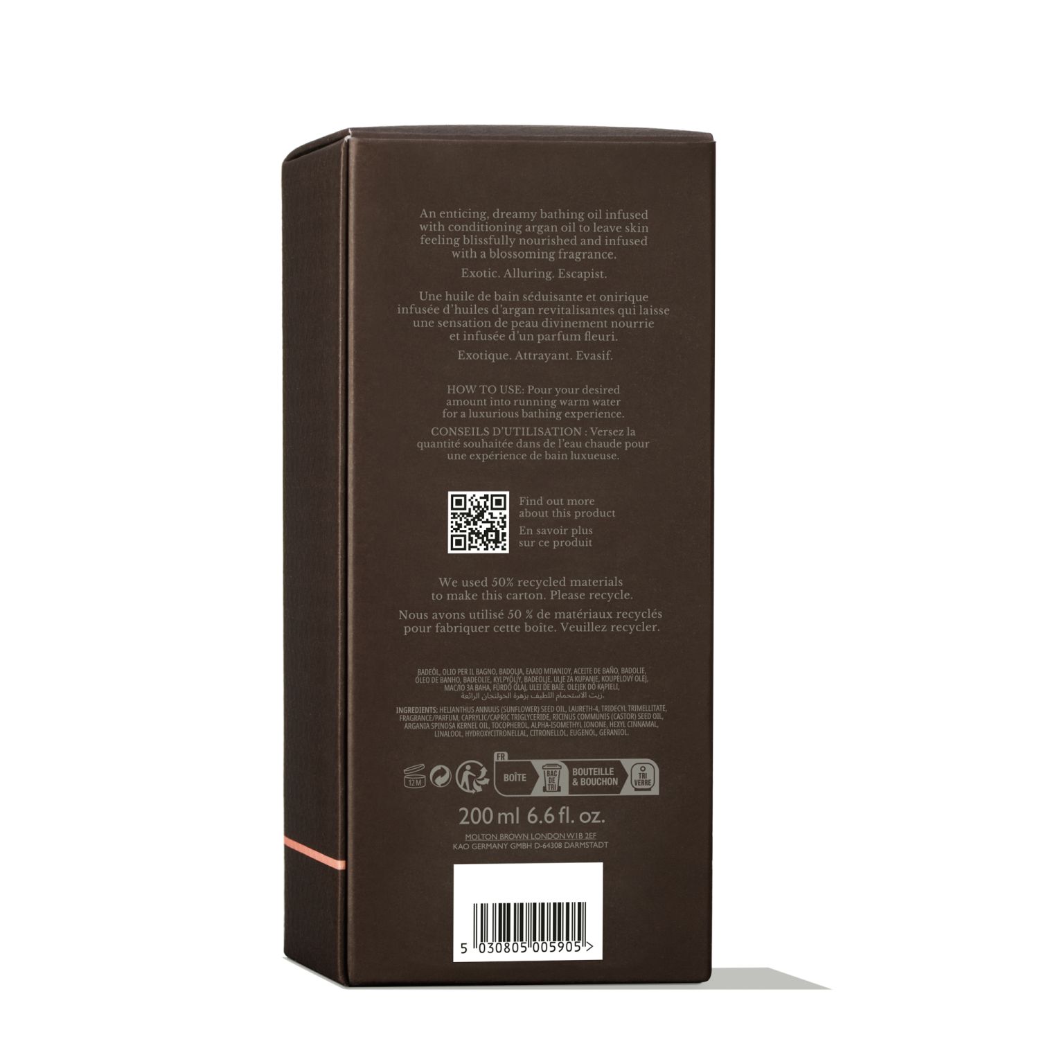 Heavenly Gingerlily Caressing Bathing Oil