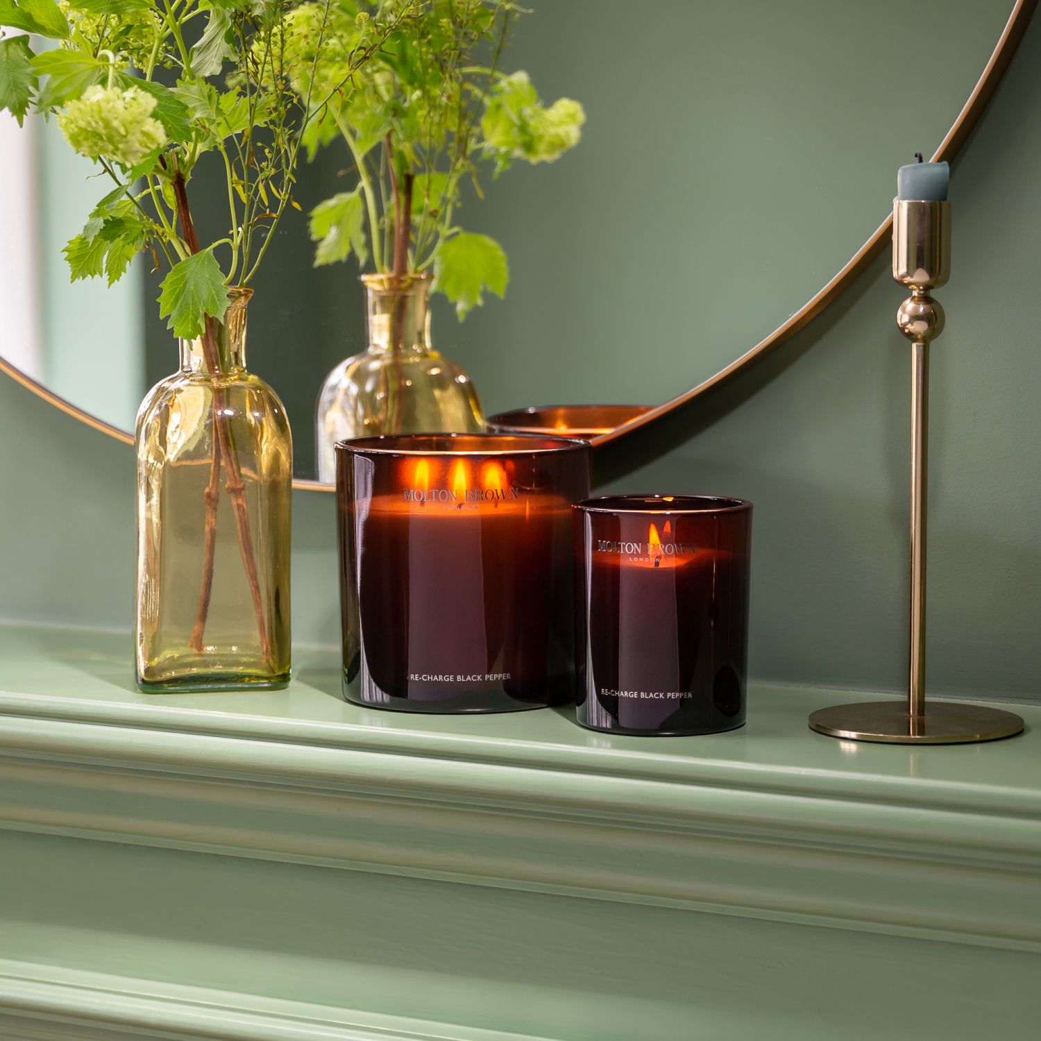 Re-Charge Black Pepper Signature Scented Candle (Single Wick)